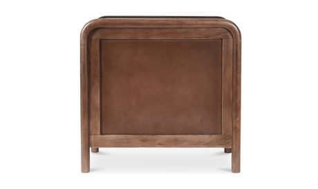 Rye 3 Drawer Nightstand Warm Brown by Moe's Home at Eve Furniture