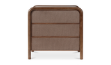 Rye 3 Drawer Nightstand Warm Brown by Moe's Home at Eve Furniture