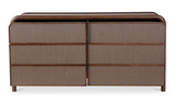Rye 6 Drawer Dresser Warm Brown by Moe's Home at Eve Furniture