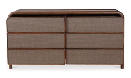 Rye 6 Drawer Dresser Warm Brown by Moe's Home at Eve Furniture