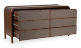Rye 6 Drawer Dresser Warm Brown by Moe's Home at Eve Furniture