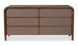 Rye 6 Drawer Dresser Warm Brown by Moe's Home at Eve Furniture