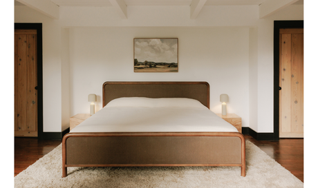 Rye King Bed Warm Brown by Moe's Home at Eve Furniture