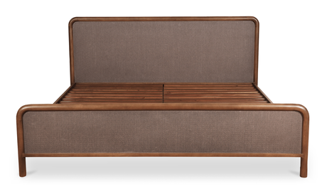 Rye King Bed Warm Brown by Moe's Home at Eve Furniture