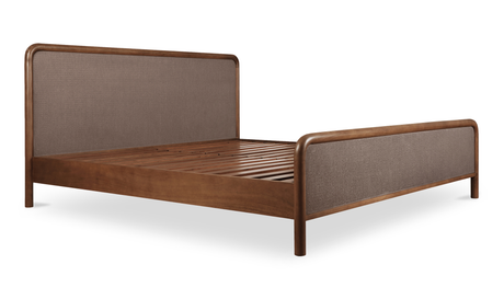 Rye King Bed Warm Brown by Moe's Home at Eve Furniture