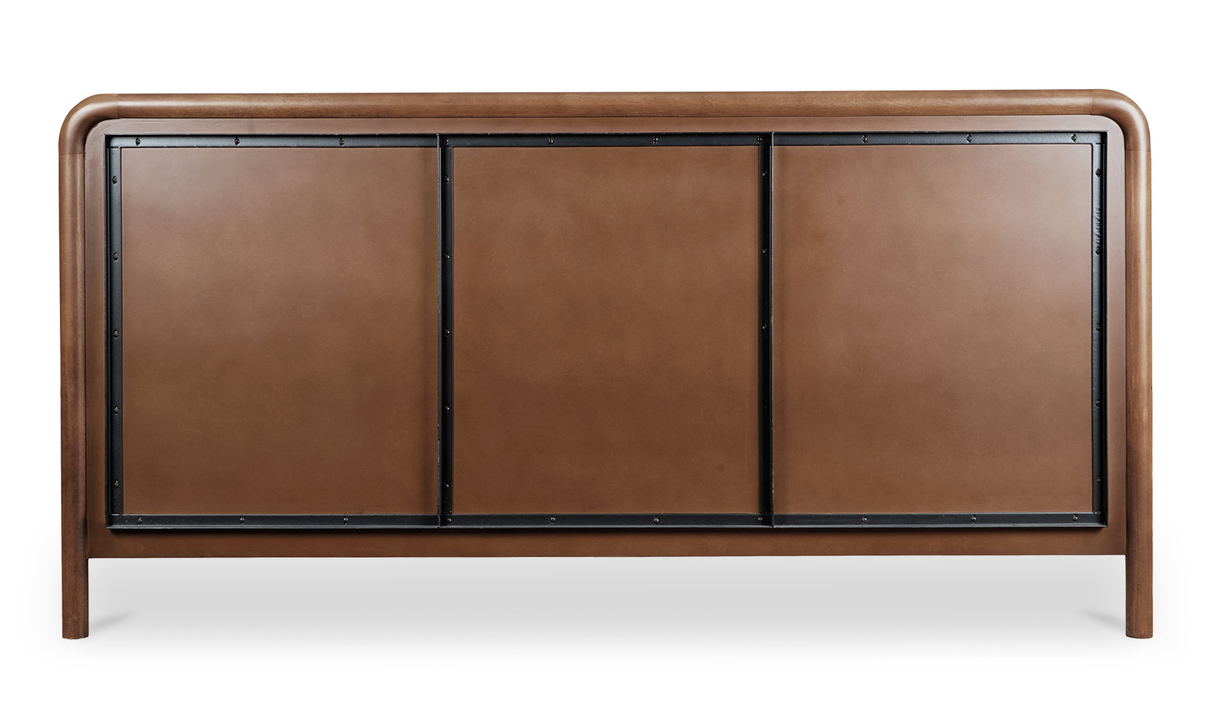 Rye Queen Bed Warm Brown by Moe's Home at Eve Furniture