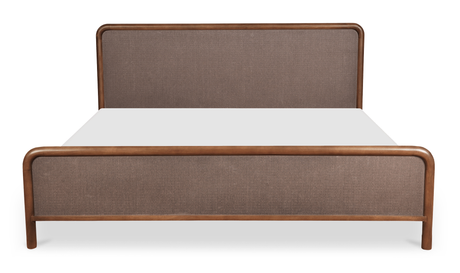 Rye Queen Bed Warm Brown by Moe's Home at Eve Furniture