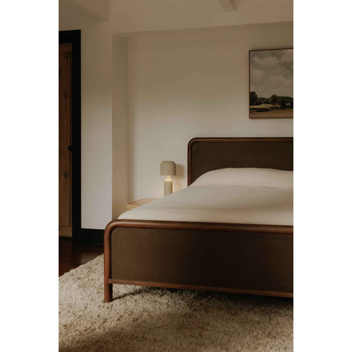 Rye Warm Brown King Bed by Moe's Home at Eve Furniture