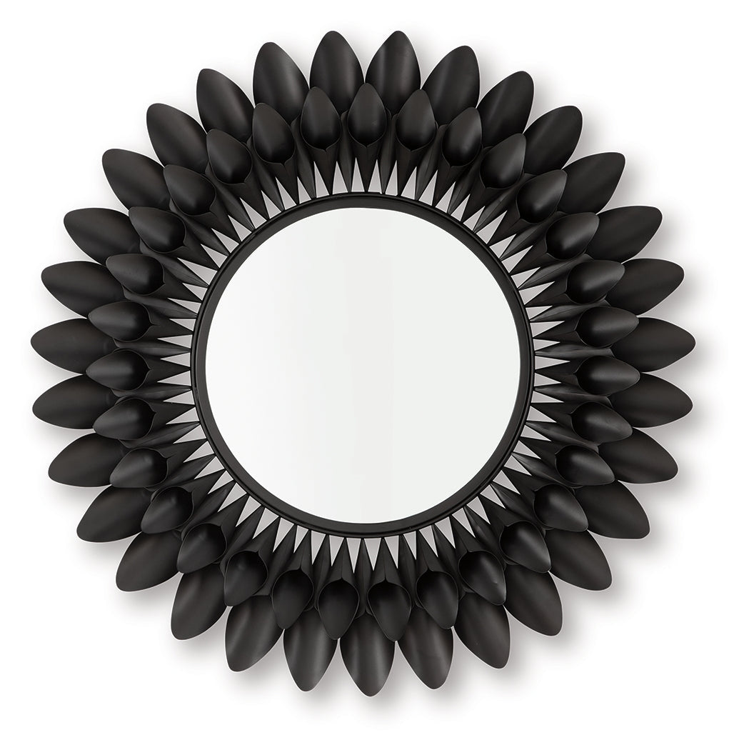 Ryenmour Oil Rubbed Bronze Finish Accent Mirror by Ashley at Eve Furniture