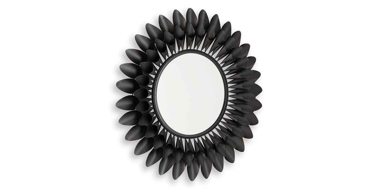 Ryenmour Oil Rubbed Bronze Finish Accent Mirror by Ashley at Eve Furniture
