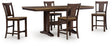 Rylandeen Counter Height Dining Table and 4 Barstools by Ashley at Eve Furniture