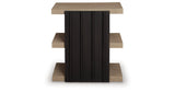 Rylandyn Black/Light Brown End Table by Ashley at Eve Furniture