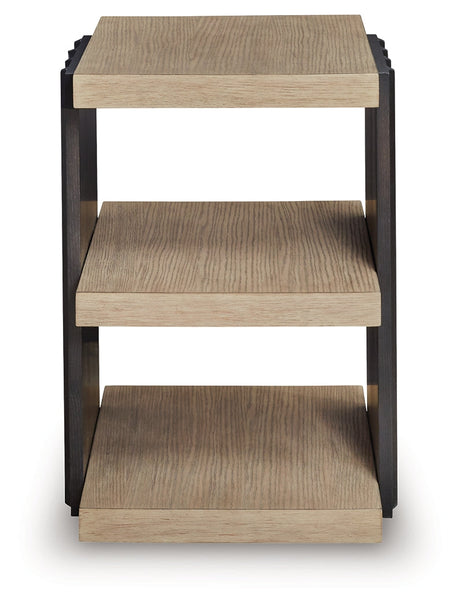 Rylandyn Black/Light Brown End Table by Ashley at Eve Furniture