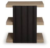 Rylandyn Black/Light Brown End Table by Ashley at Eve Furniture