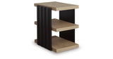 Rylandyn Black/Light Brown End Table by Ashley at Eve Furniture