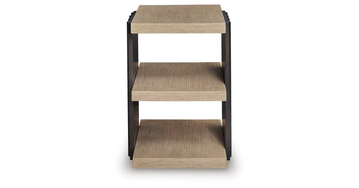 Rylandyn Black/Light Brown End Table by Ashley at Eve Furniture