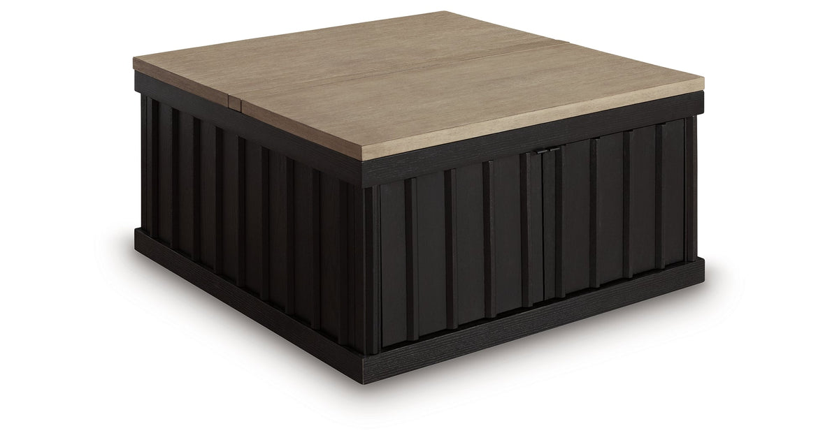 Rylandyn Black/Light Brown Lift-Top Coffee Table by Ashley at Eve Furniture
