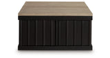 Rylandyn Black/Light Brown Lift-Top Coffee Table by Ashley at Eve Furniture