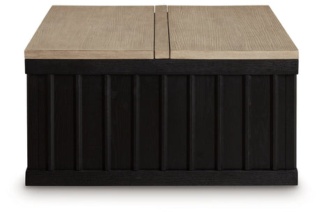 Rylandyn Black/Light Brown Lift-Top Coffee Table by Ashley at Eve Furniture