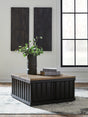 Rylandyn Black/Light Brown Lift-Top Coffee Table by Ashley at Eve Furniture
