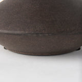 Rylee 6.9H Dark Brown Ceramic Vase by Mercana at Eve Furniture