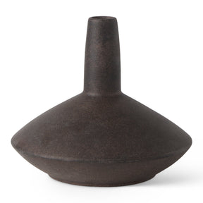 Rylee Dark Brown Ceramic Vase by Mercana at Eve Furniture