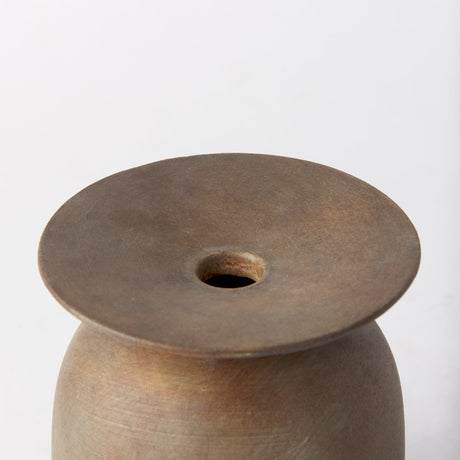 Rylee Medium Brown Ceramic Vase by Mercana at Eve Furniture
