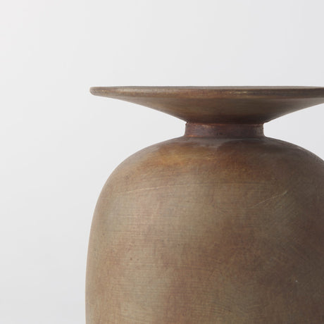 Rylee Medium Brown Ceramic Vase by Mercana at Eve Furniture
