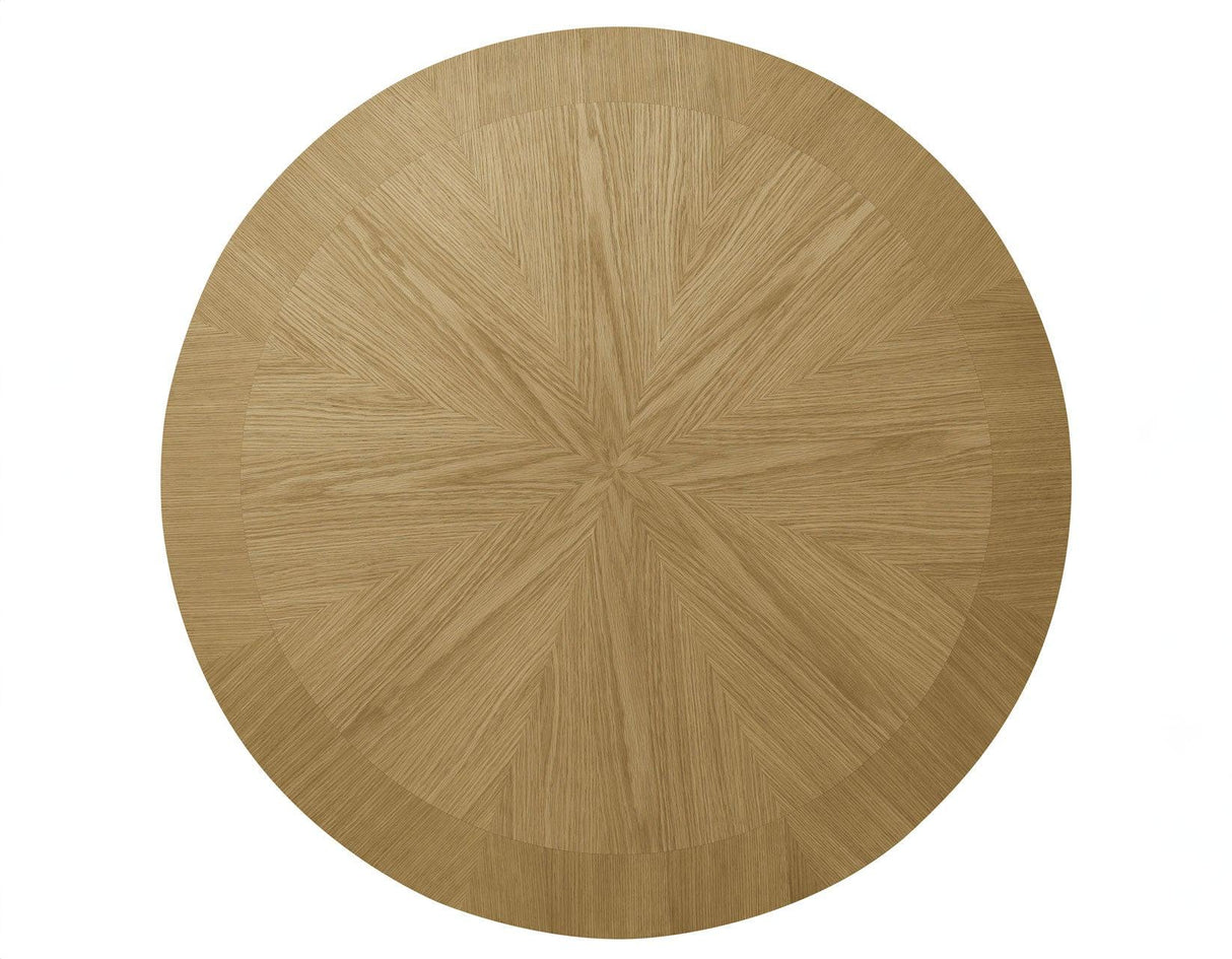 Rylie 48-inch Round Counter Dining Table with 4 Drawers and Folding Game Top, Natural Finish by Steve Silver at Eve Furniture