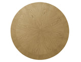 Rylie 48-inch Round Dining Table with Folding Game Top, Natural Finish by Steve Silver at Eve Furniture