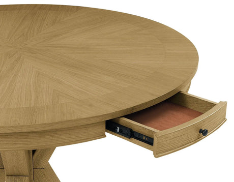 Rylie 6-Piece Counter Game Dining Set, Natural Finish by Steve Silver at Eve Furniture