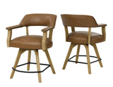 Rylie 6-Piece Counter Game Dining Set, Natural Finish by Steve Silver at Eve Furniture