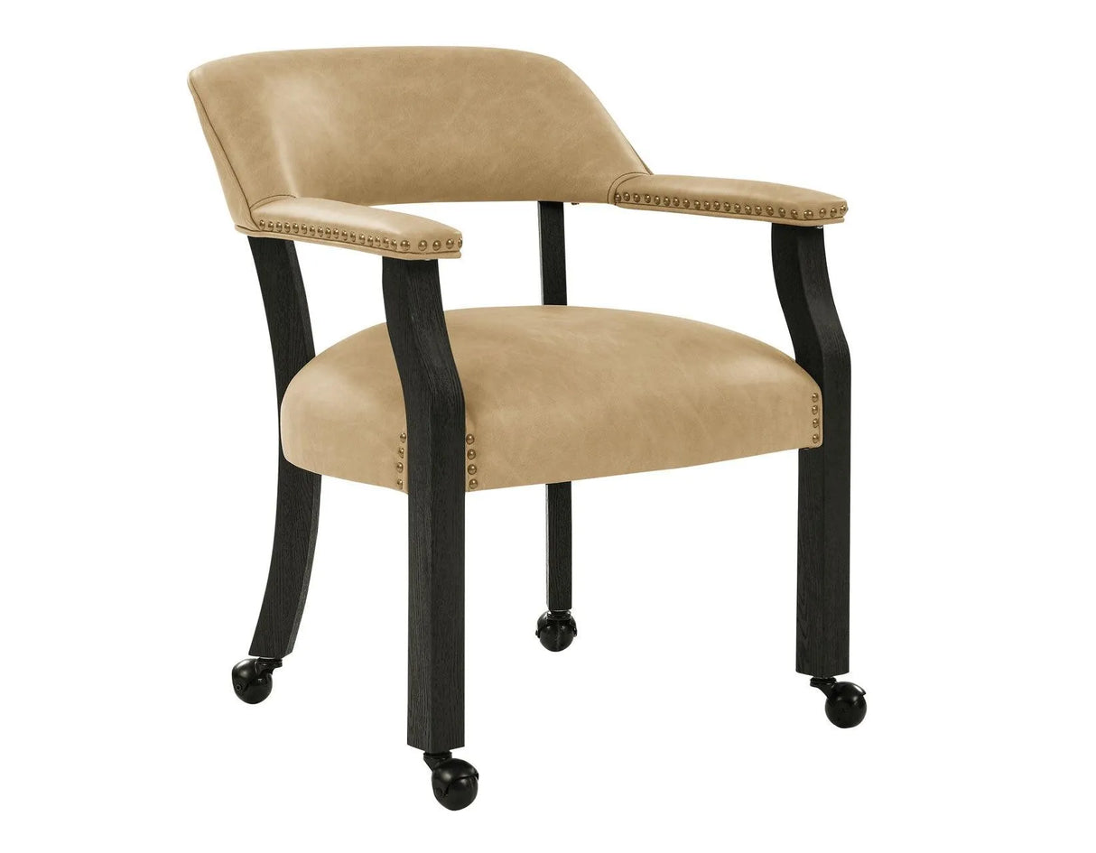 Rylie 6-Piece Game Dining Set, Black Finish by Steve Silver at Eve Furniture