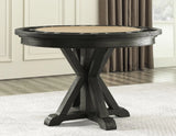 Rylie 6-Piece Game Dining Set, Black Finish by Steve Silver at Eve Furniture