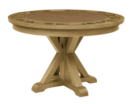 Rylie 6-Piece Game Dining Set, Natural Finish by Steve Silver at Eve Furniture