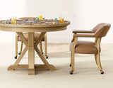 Rylie 6-Piece Game Dining Set, Natural Finish by Steve Silver at Eve Furniture