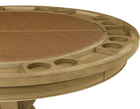 Rylie 6-Piece Game Dining Set, Natural Finish by Steve Silver at Eve Furniture