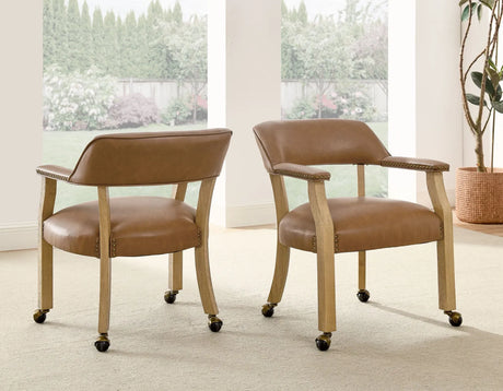 Rylie 6-Piece Game Dining Set, Natural Finish by Steve Silver at Eve Furniture