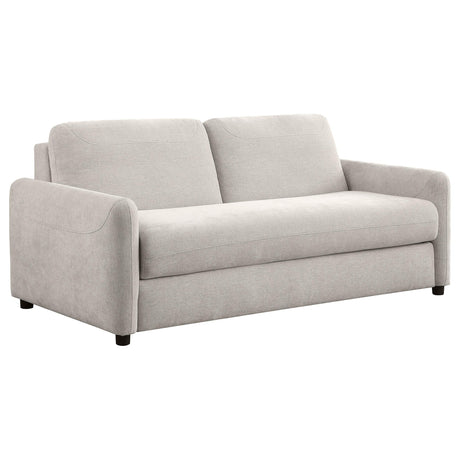 Rylie Upholstered Sofa Sleeper with Queen Mattress Beige by Coaster at Eve Furniture