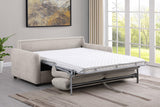 Rylie Upholstered Sofa Sleeper with Queen Mattress Beige by Coaster at Eve Furniture