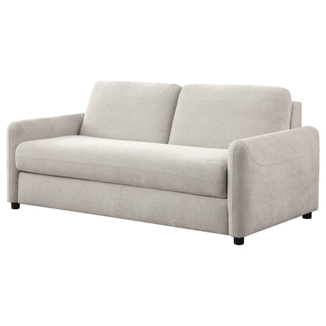 Rylie Upholstered Sofa Sleeper with Queen Mattress Beige by Coaster at Eve Furniture