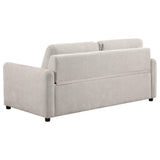 Rylie Upholstered Sofa Sleeper with Queen Mattress Beige by Coaster at Eve Furniture