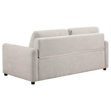 Rylie Upholstered Sofa Sleeper with Queen Mattress Beige by Coaster at Eve Furniture