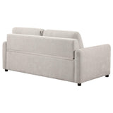 Rylie Upholstered Sofa Sleeper with Queen Mattress Beige by Coaster at Eve Furniture