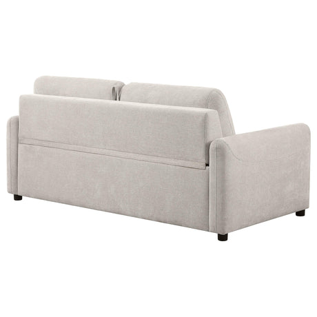 Rylie Upholstered Sofa Sleeper with Queen Mattress Beige by Coaster at Eve Furniture