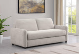 Rylie Upholstered Sofa Sleeper with Queen Mattress Beige by Coaster at Eve Furniture
