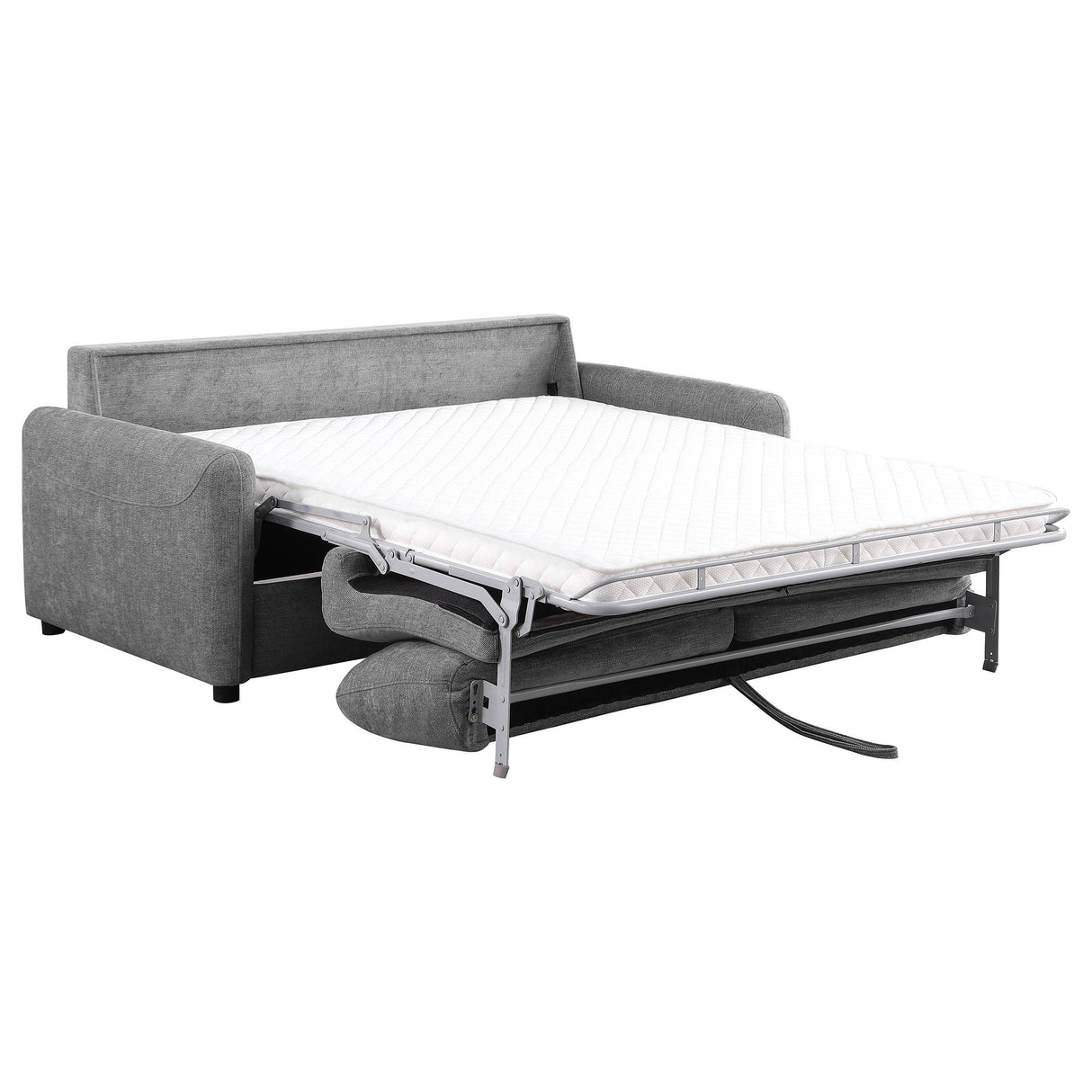 Rylie Upholstered Sofa Sleeper with Queen Mattress Grey by Coaster at Eve Furniture