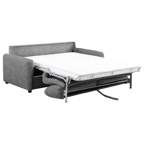 Rylie Upholstered Sofa Sleeper with Queen Mattress Grey by Coaster at Eve Furniture