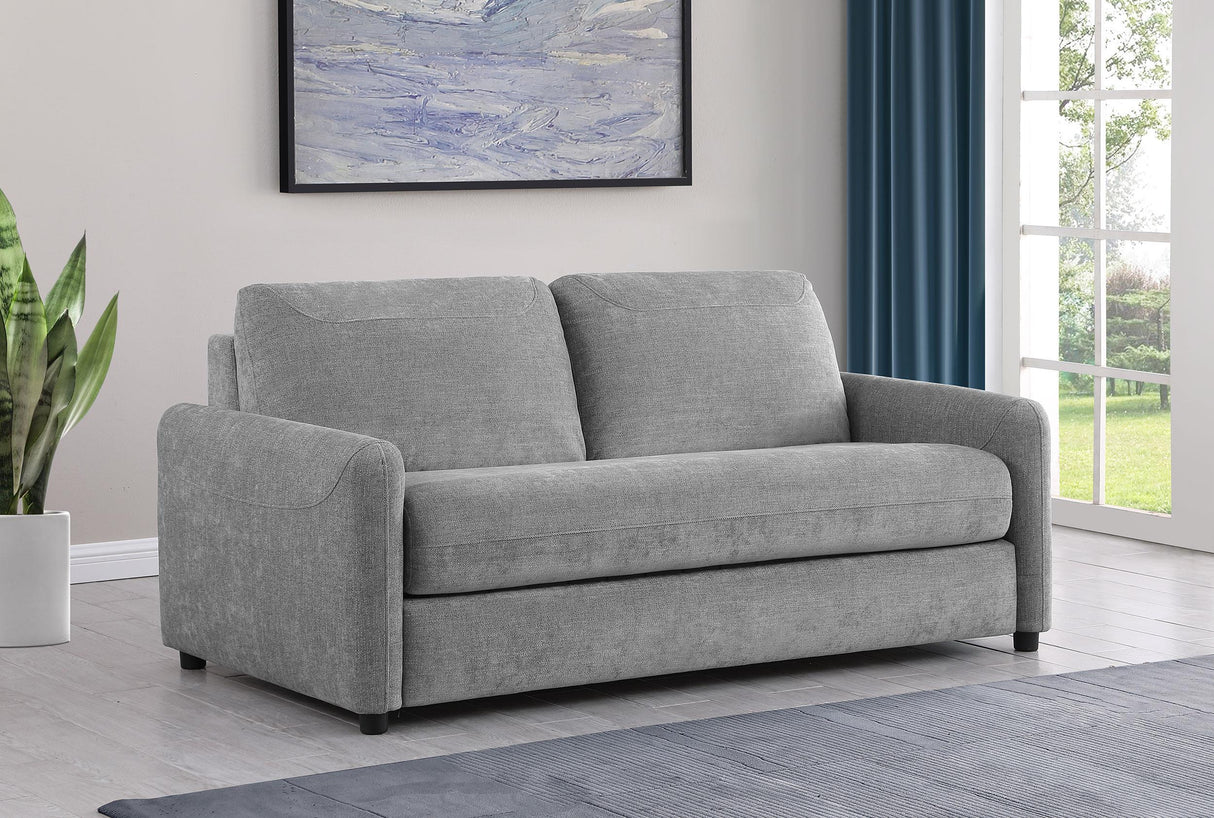 Rylie Upholstered Sofa Sleeper with Queen Mattress Grey by Coaster at Eve Furniture