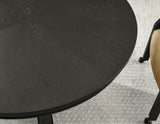 Rylie 48-inch Round Dining Table, Black Finish by Steve Silver at Eve Furniture